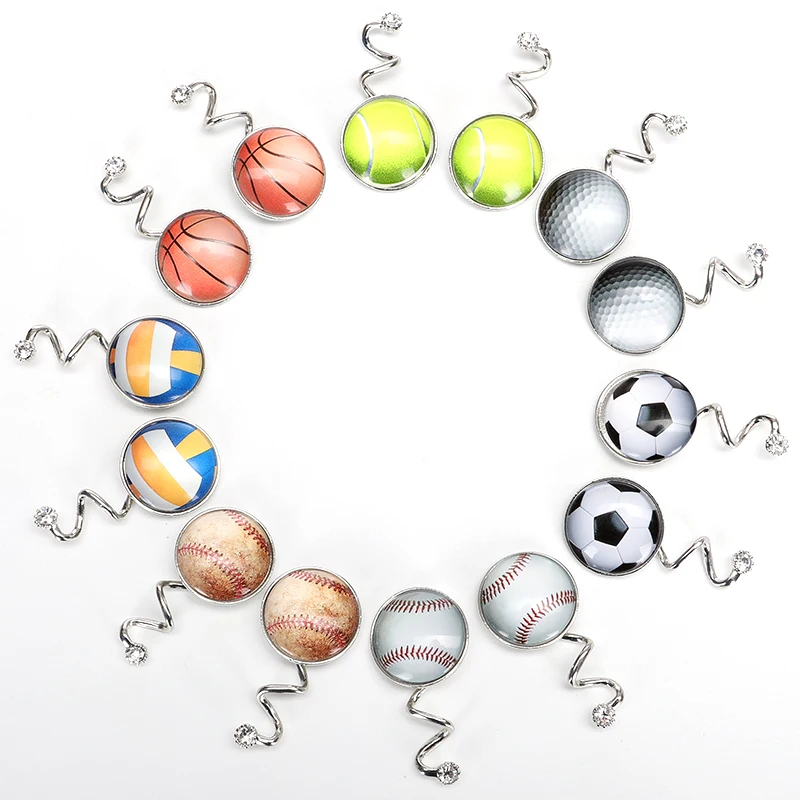 Sports Balls Spirals Charm for Flip Flops Slipper Shoes Decorative Twisters Ornament Fashion Jewelry Accessories