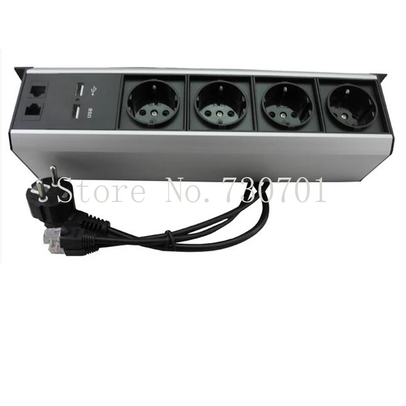 Under desk mount aluminum VGA USB HDMI socket multipin kempinski lightweighting aluminium outlet