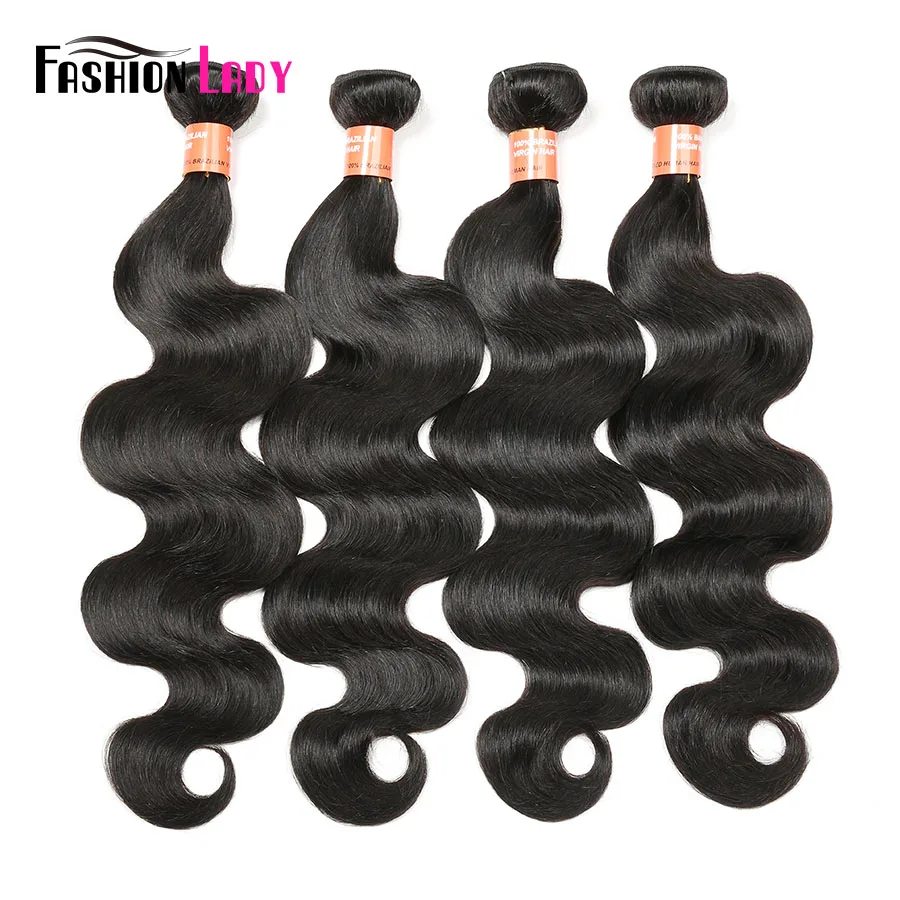 Fashion Lady-extensiones de cabello humano no remy para mujer, mechones de pelo Natural, ondulado, indio, precoloreado, 1 unidad