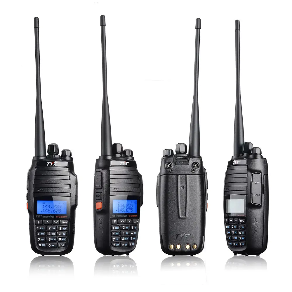 Upgrade Version 2PCS Best Price 10W Dual Band 136-174/400-520MHZ TYT TH-UV8000D Ham Amateur Walkie Talkie Transceiver