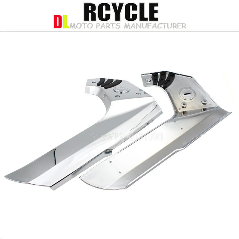 New Pair Chrome Plated Frame Center Cover Trims For Honda Goldwing GL1800 2001-2011