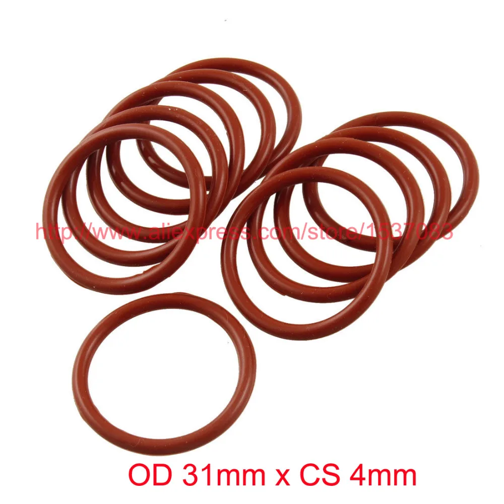 

OD 31mm x CS 4mm silicone rubber gasket sealing o ring o-ring washer