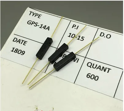 

10PCS Plastic Type Reed Switch 2.7*14 Normally Open Magnetic Control Switch GPS-14A Anti-Vibration/Damage Contact For Sensors