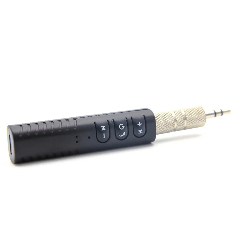 New Hot 3.5mm Jack Clip-on Wireless Bluetooth Receiver Mini Bluetooth Car kit Audio Music adapter with Mic for Headphone Speaker