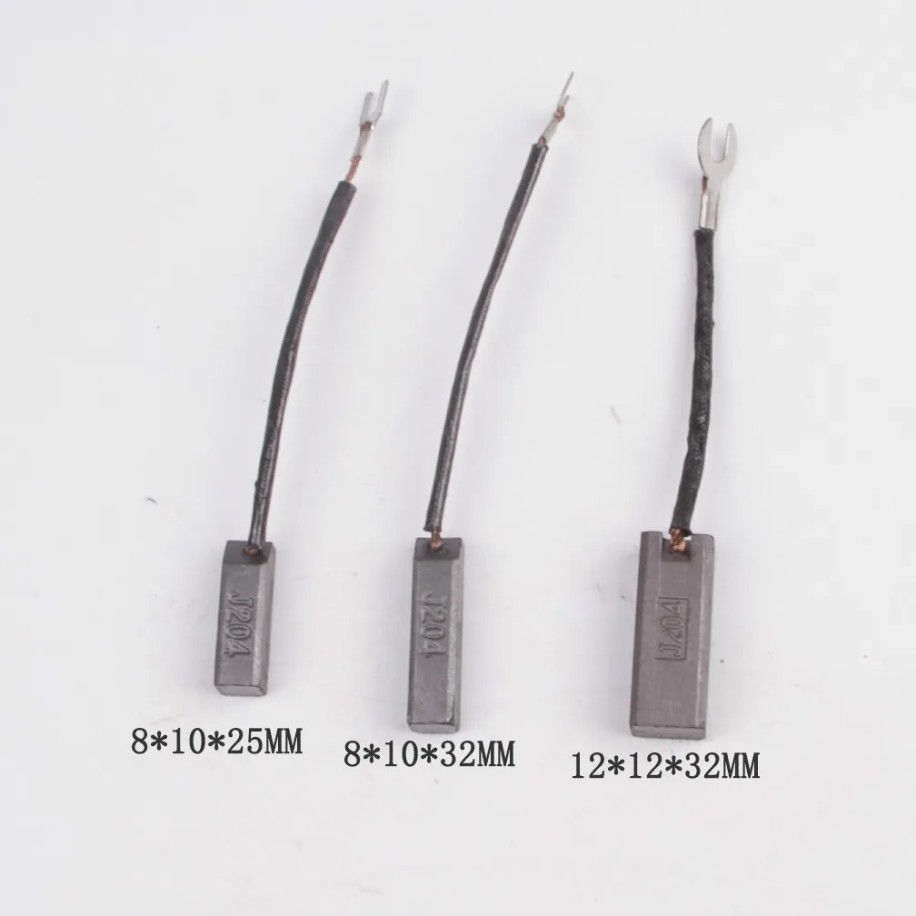 10 pcs Escova Rack de Anel Coletor de Carbono para o Gerador Diesel Set 8x10X25X32 12X12 X J204 32-resistente ao Desgaste da Escova de Carbono