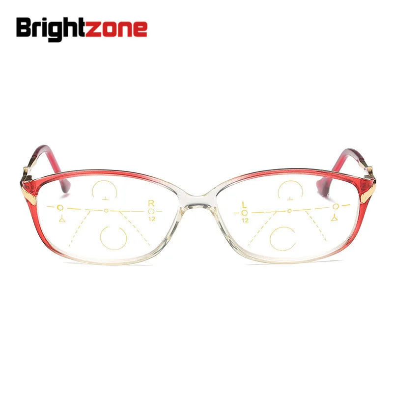 Brightzone New TR90 Gradient Color Presbyopic Reading Strength No-line Bifocal Glasses Men Gradual Goggles Lentes Lectura Gafa