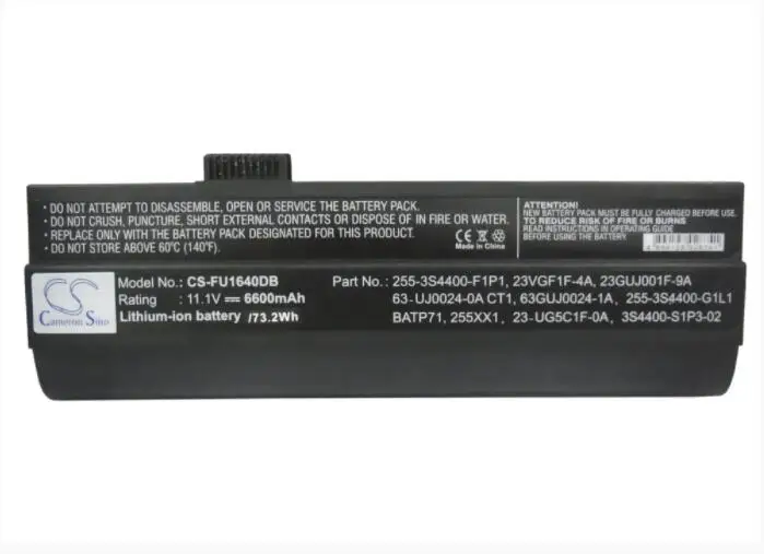 

Cameron Sino 6600mAh battery for AVERATEC 5500 6100A 6110 23GUJ001F-3A 930T4770F BATP71 BAT-P71 for HYUNDAI 259IA 259II