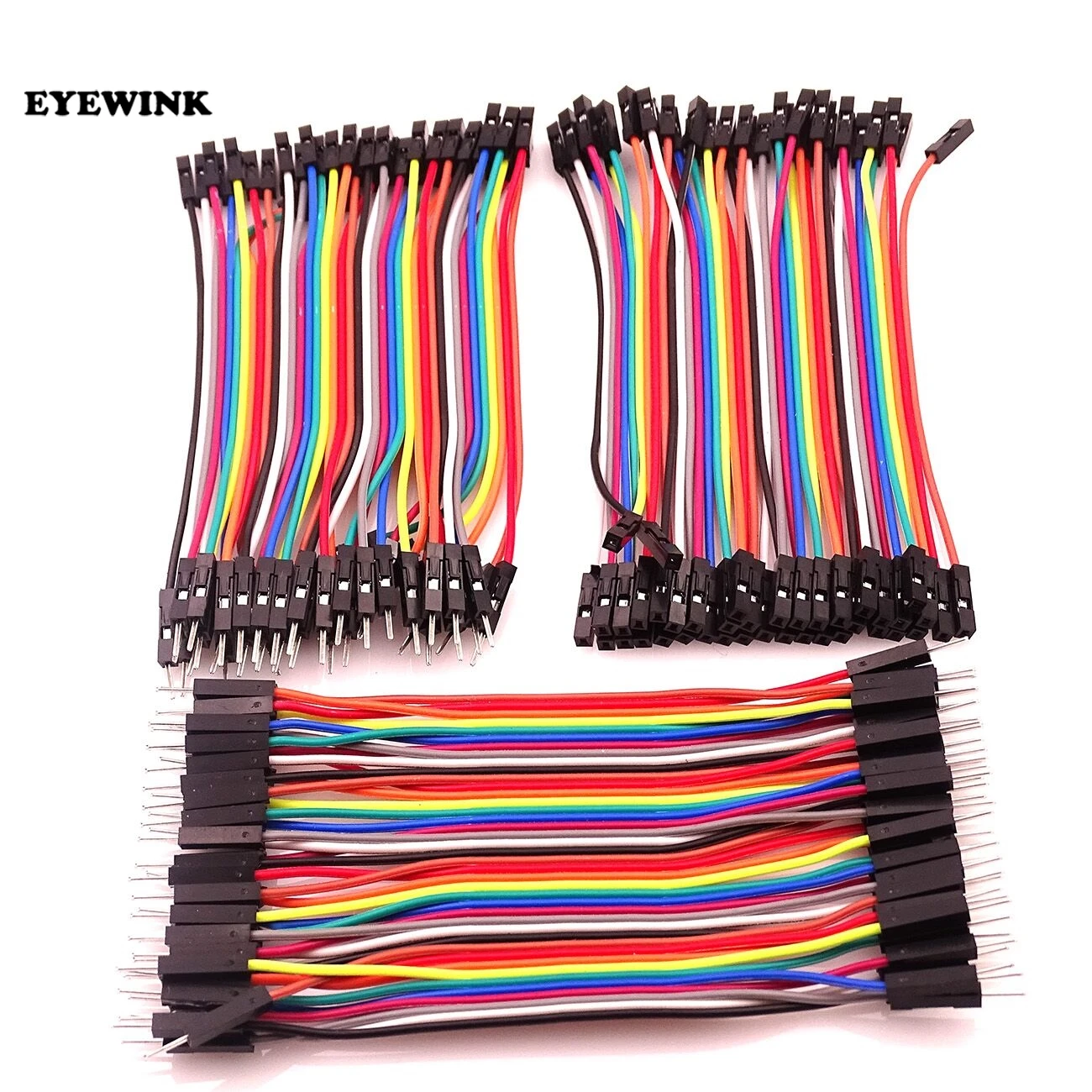 Dupont line 40pcs 10cm male to male + female to male and female to female jumper wire Dupont cable