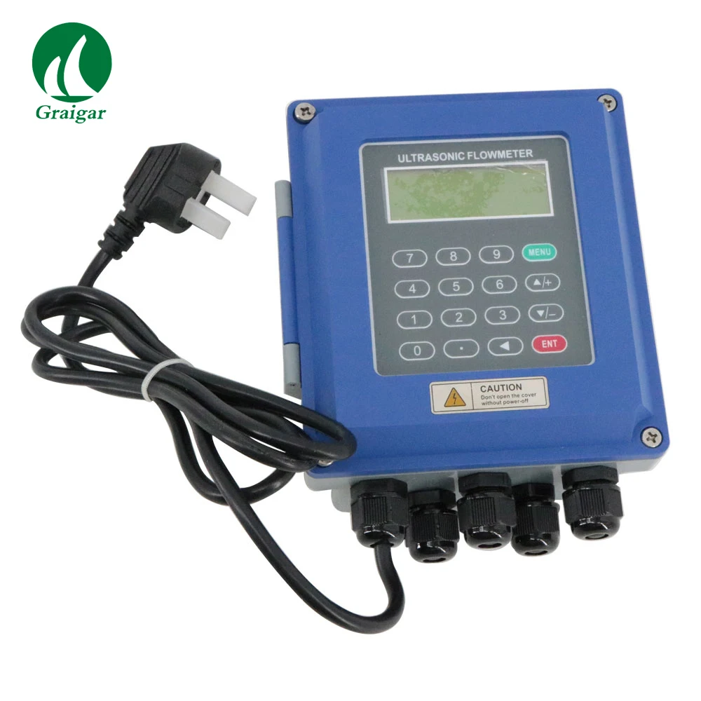 Wall Mounted Ultrasonic Flowmeter  TUF-2000B TM-1 with TM-1 Sensors