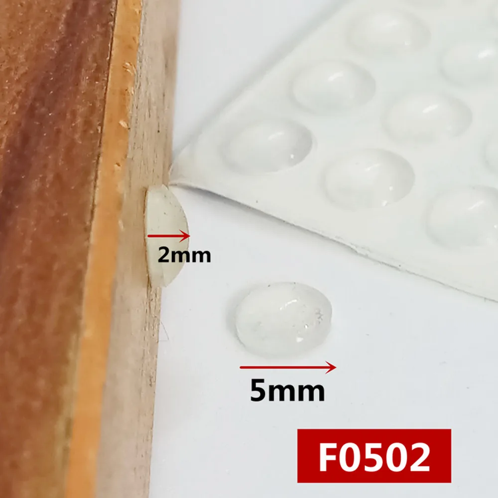 100 grains Cabinet Door Bumper of Transparent silicone material for kitchen cabinet self-adhesive damper pad for door stopper