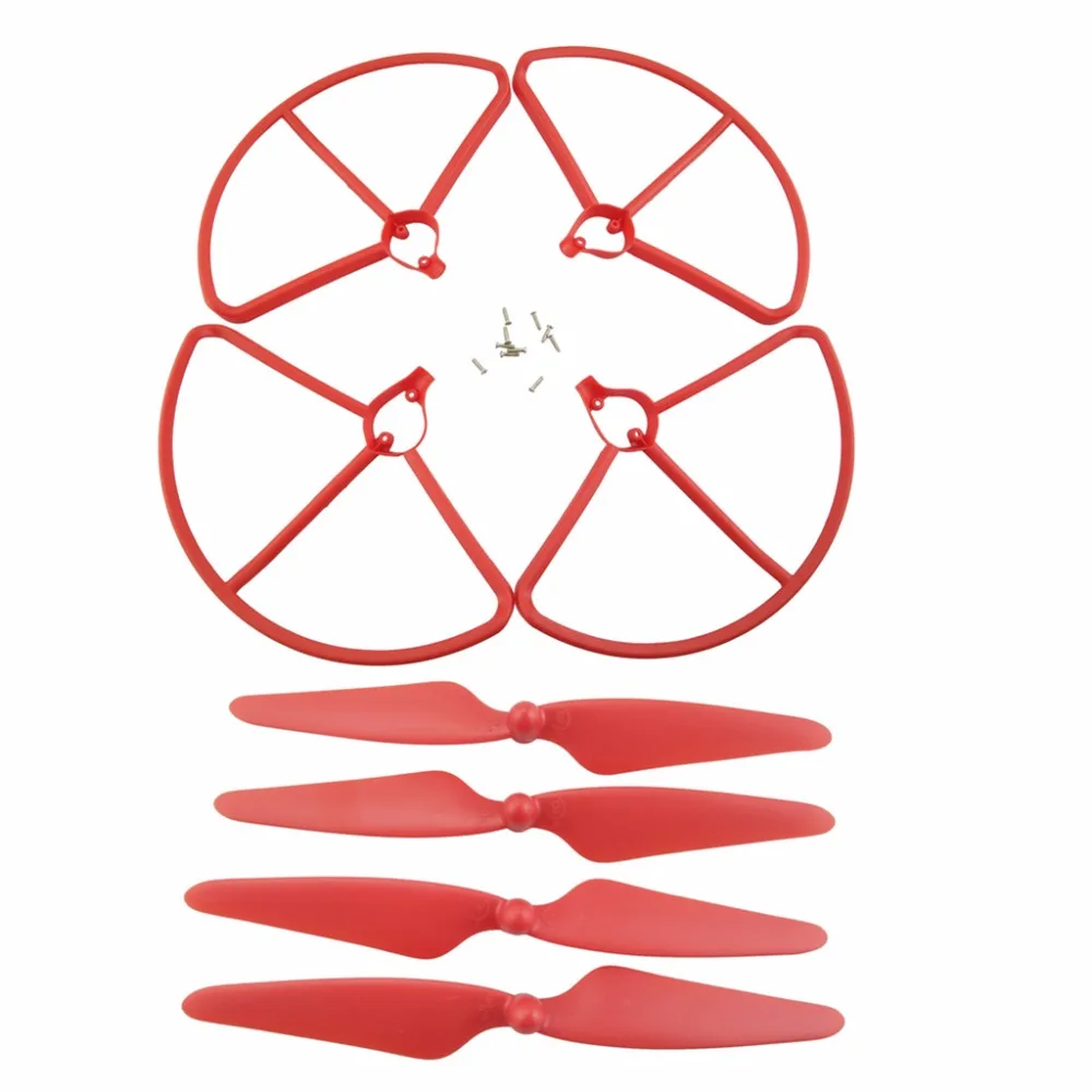 Hubsan H501S Propellers Guards Set 4 Pair CW CCW Blades with Mounting Screws Replacement Parts for RC Drones Quadcopters