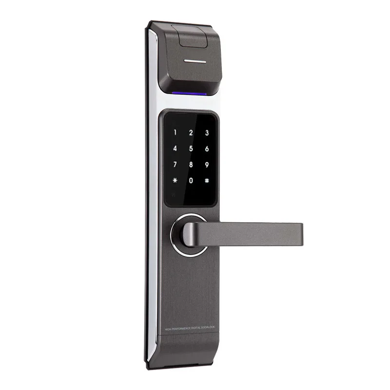 LACHCO 2017 New Arrival Biometric Smart Door Lock Digital Touch Screen Keyless Fingerprint+Password+RFID Card+Key 4ways L17014