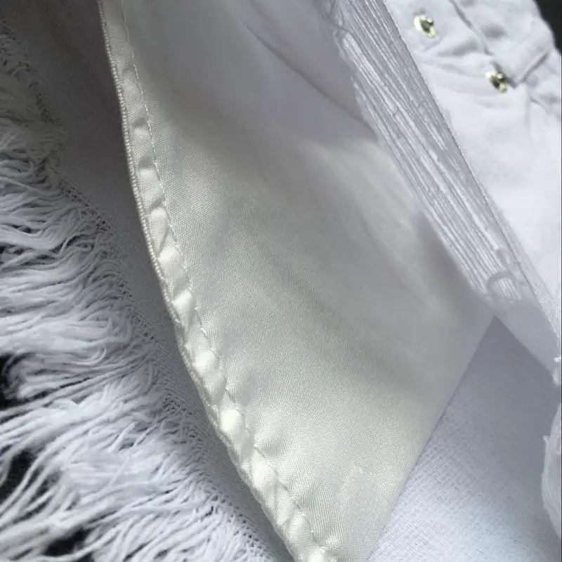 Fashion cotton Hot Denim Shorts women Sexy hole White Frayed Edges high Waist short jeans 2022 casual pockets Ripped shorts