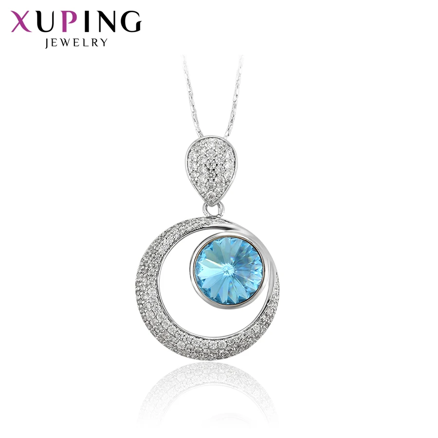 Xuping Jewelry Fashion Charms European Style Pendant Necklace with Crystal for Women Party School  Gifts A00612502