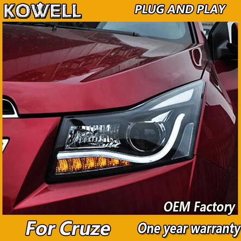 

KOWELL автомобильный Стайлинг для Chevrolet Cruze фары Cruze A8 светодиодный ные фары DRL линзы двойной луч H7 HID ксеноновые автомобильные аксессуары