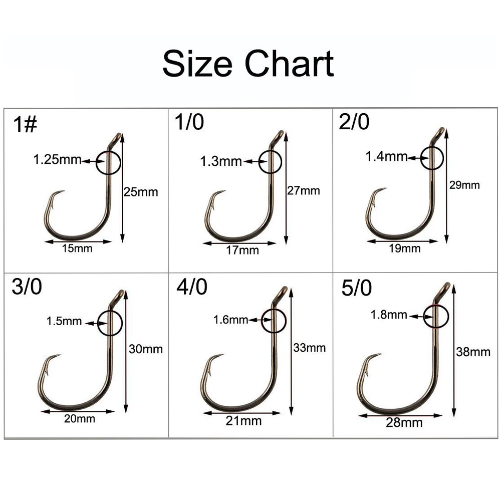 150 Uds 7384 anzuelos de pesca de acero rico en carbono, anzuelos circulares deportivos compensados, anzuelos de bagre, cebo vivo, anzuelos de pesca de agua salada - imagen 5