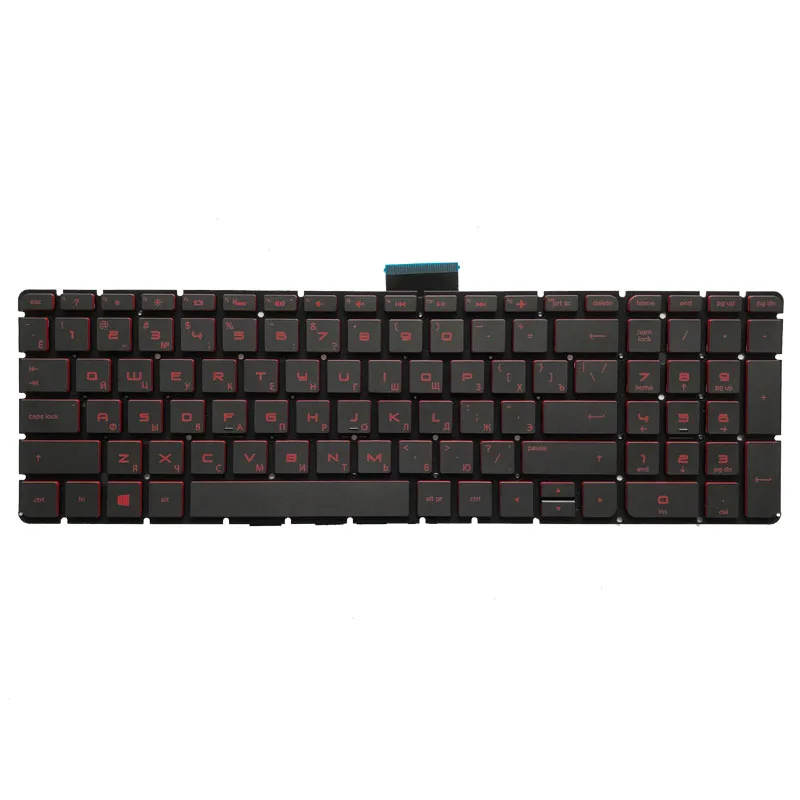 Imagem -02 - Teclado Retroiluminado Russo para hp Omen 17-w000 17-w100 17-w200 17t-w000 17t-w100 17t-w200 17-w001la 17-w101la 17-w 17-w202la