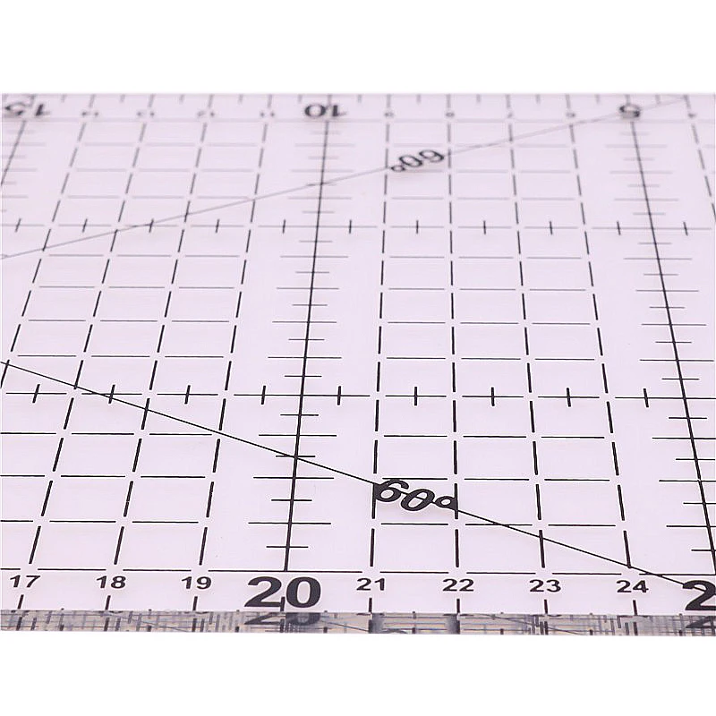 Patchwork Ruler Office Stationery School Supplies 15x30x0.2cm Acrylic Material Patchwork Ruler High-grade Sewing Tools