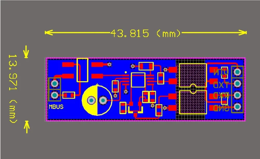 TTL UART serial port to MBUS Master Slave Converter communication ModuleFOR MBUS Smart control / water meter