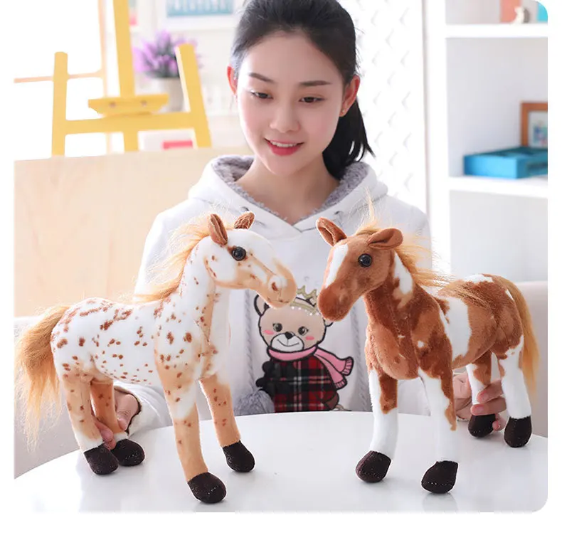 

new arrival about 40cm simulation famous horse plush toy soft doll birthday gift w1890