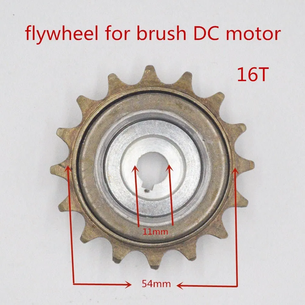 Left Side Bicycle Chain Sprocket For Electric Bike Motor MY1016Z 16T Flywheel For MY1018 Customized Mid-drive Motor