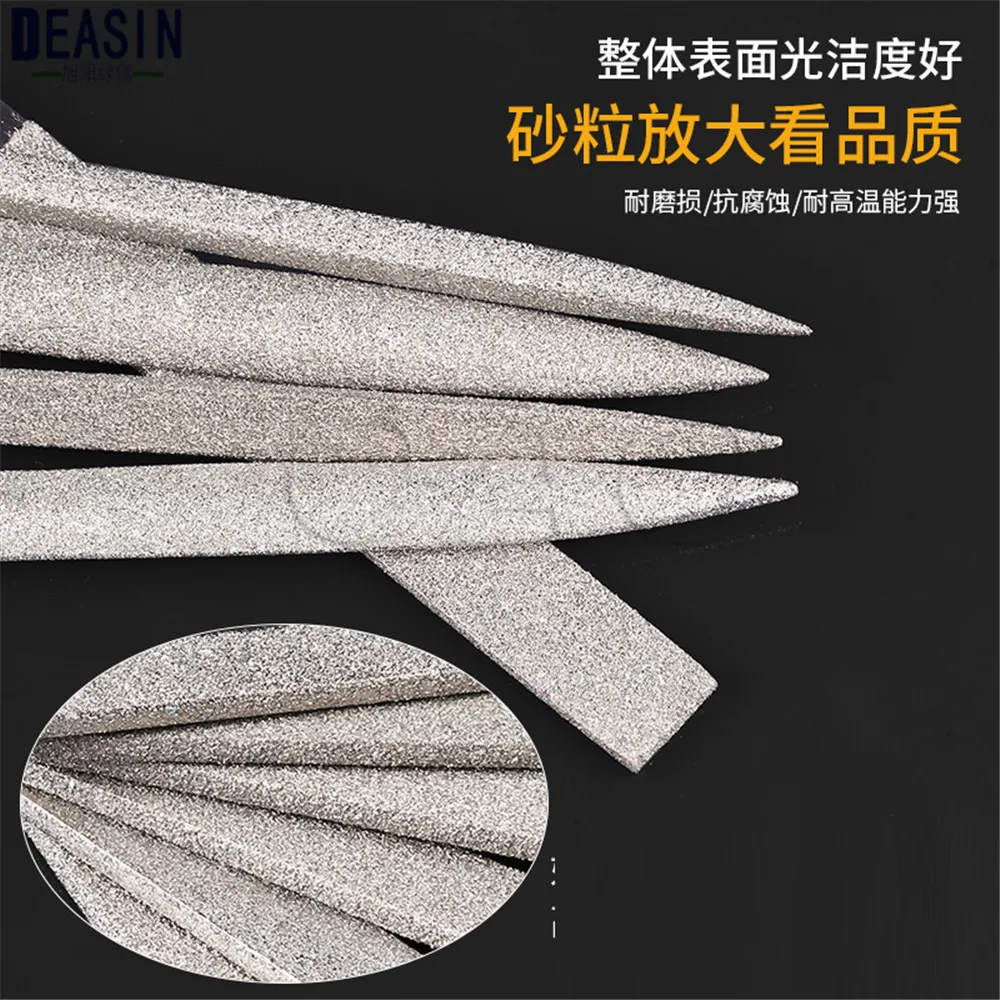 10Pcs 3x140mm Diamond File Dental molar file Dental file Diamond grinding rod Polishing strip Oral Suture Tool Hand Metal file