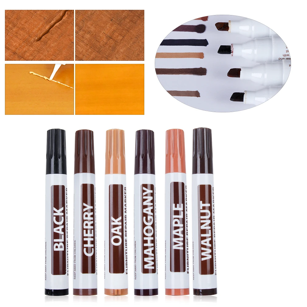 1PC Furniture Repair Pen Markers Scratch Filler Paint Remover For Wooden Cabinet Floor Tables Chairs Refinishing For Drop