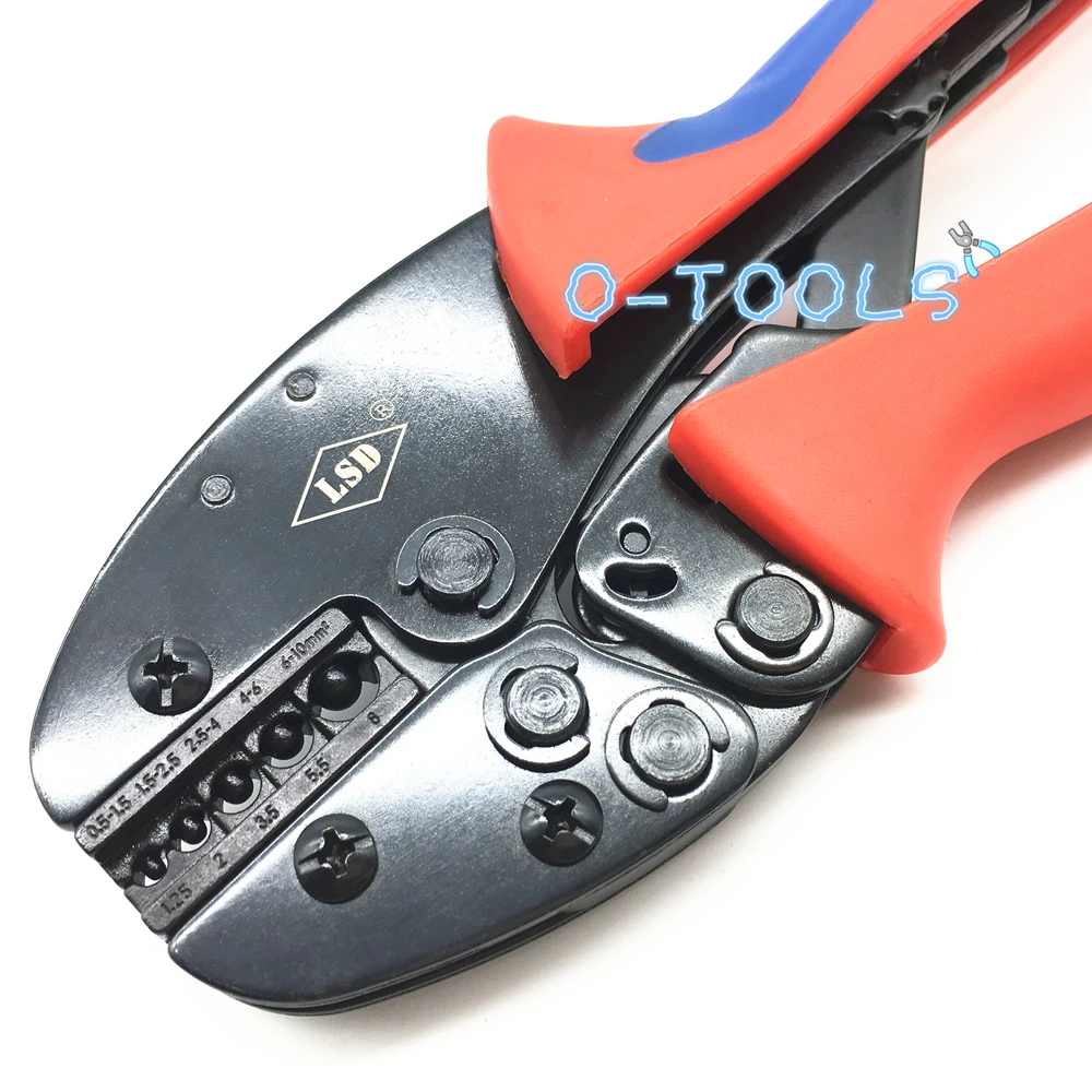 S-0510TD Manual crimper pliers ratchet crimping tool for non-insulated terminals 22-8AWG and wire lugs connector 0.5-10mm²