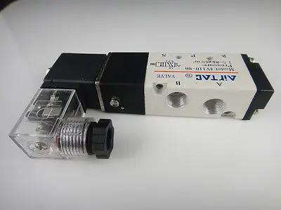 4V110-06 DC 24V Solenoid Air Valve 5port 2position BSP