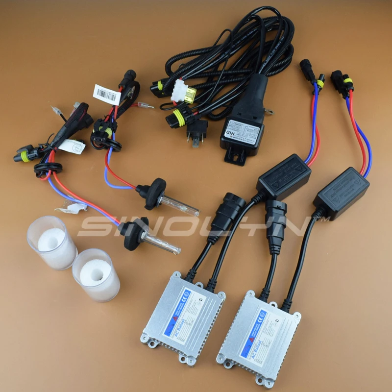 Sinolyn COB 천사 눈 2.5 Bi 크세논 프로젝터 렌즈 LED 악마 러닝 라이트 자동차 렌즈 H4 H7 헤드 라이트 HID 풀 키트 자동차 제품