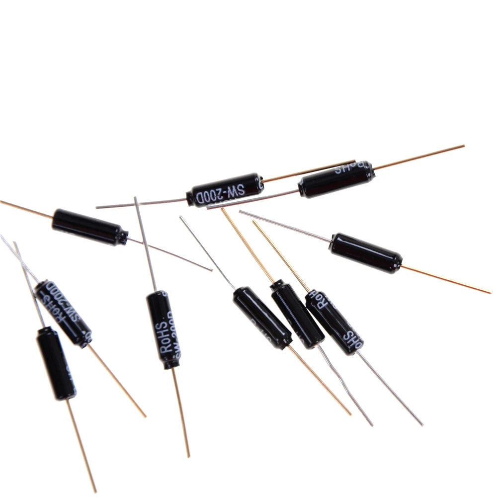 10pcs/lot Highly sensitive SW-200D ball switch angle Tilt switch Vibration Sensor Metal Ball Tilt Shaking Switch