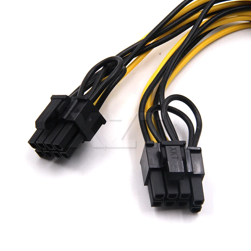 10pcs/Lot 6-pin PCI Express to 2 x PCIe 8 (6+2) pin Motherboard Graphics Video Card PCI-e GPU VGA Splitter Power data Cable