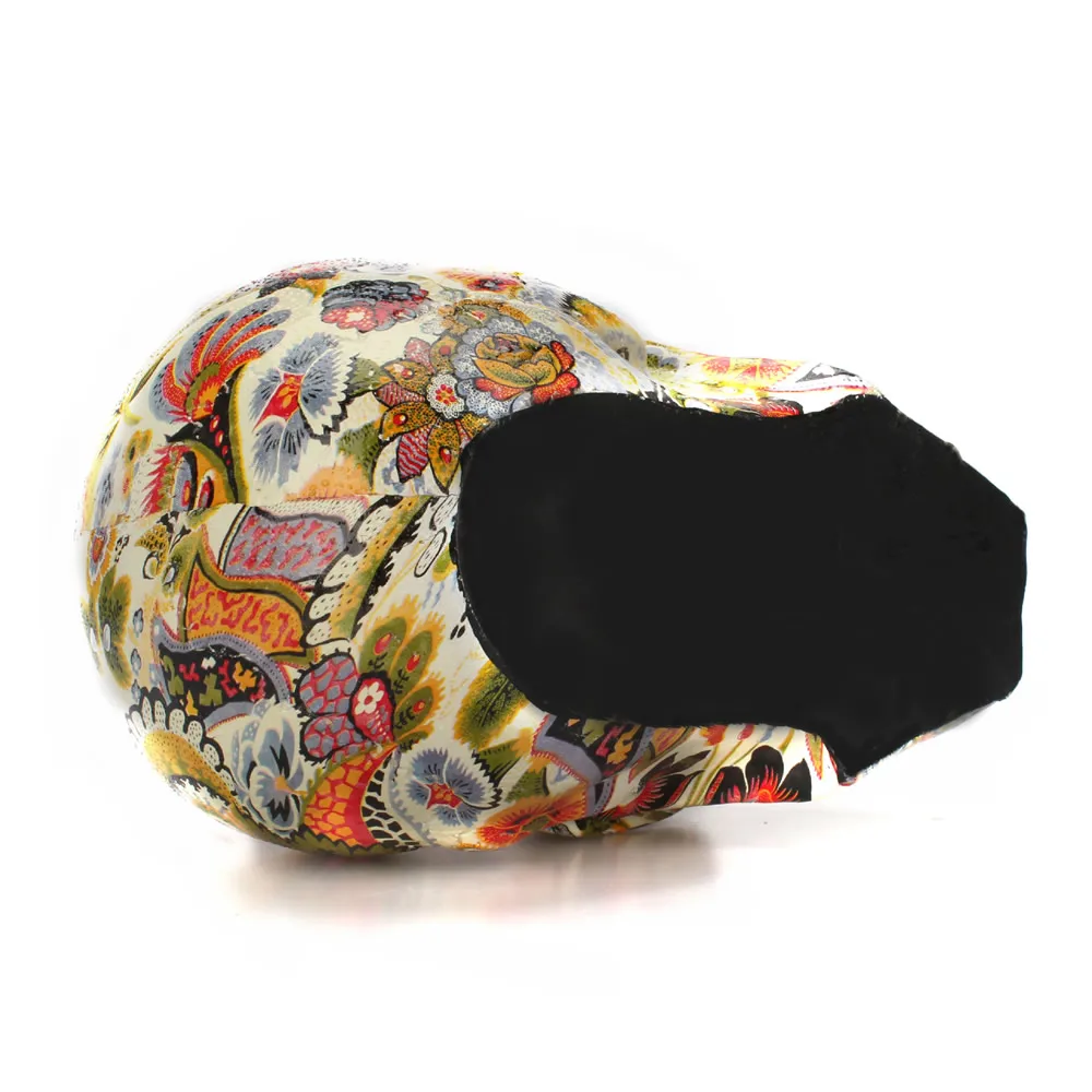 Dropshipping New Creative Skull Resin Statues Color Flower Desk Decor Toy Birthday Gift Halloween Party Decoration