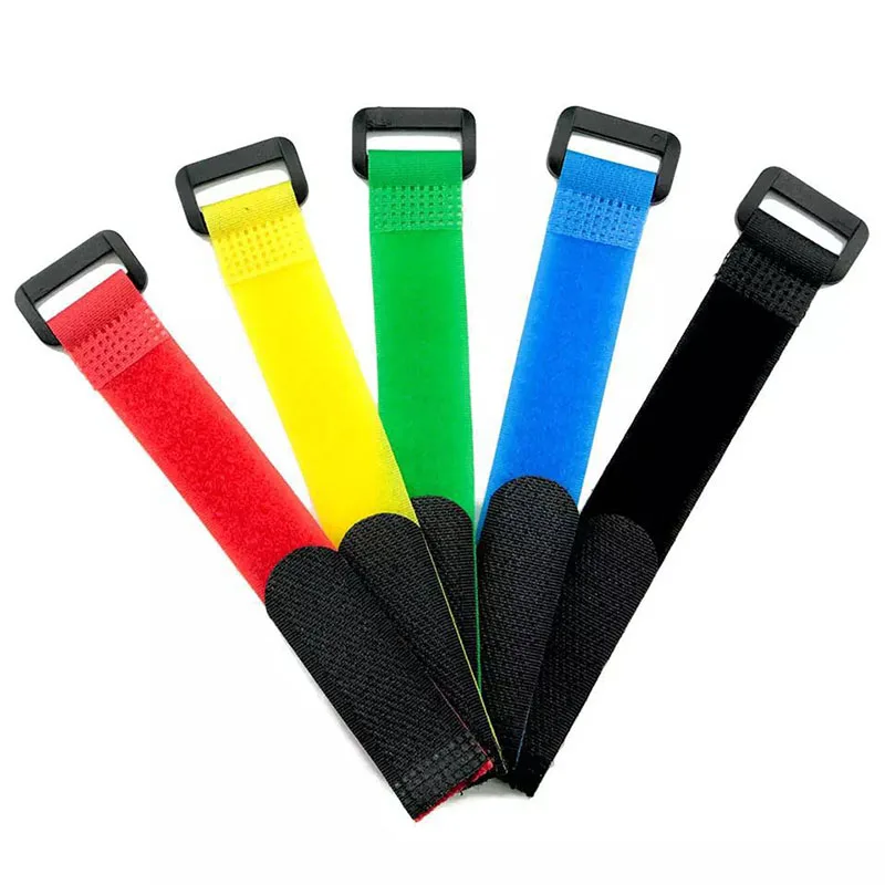 6pcs 20MM x 20CM Magic sticker Lipo Battery Nylon Strap RC model car anti-buckle tape Reusable Belt of fixed battery S196