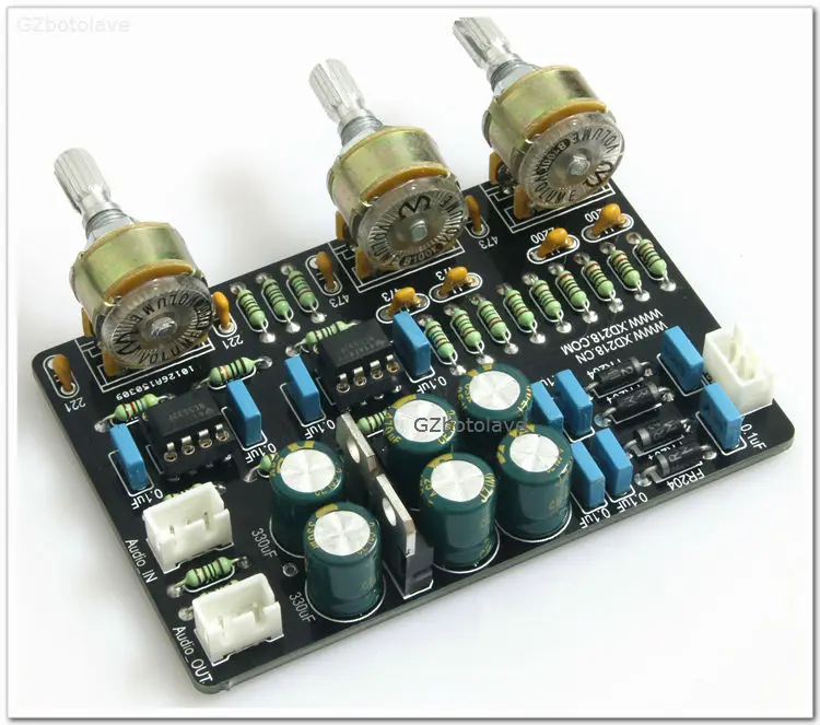 Preamp preamplifie high bass regulation negative feedback type pitch board