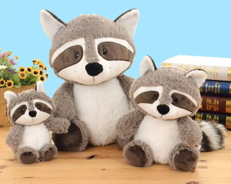 

new arrival lovely cartoon raccoon plush toy soft doll Christmas gift w0774