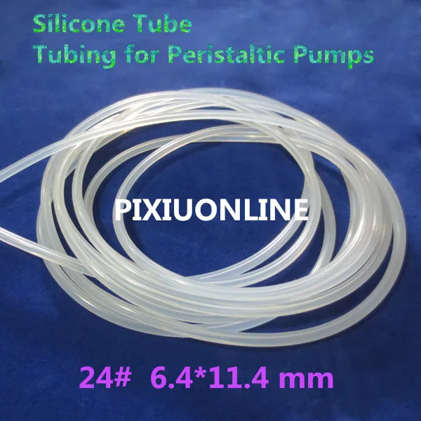 

1PCS YT912 Transparent Hose 24# ID 6.4 mm*OD 11.4 mm Silicone Tube Tubing for Peristaltic Pumps Plumbing Hoses 1Meter