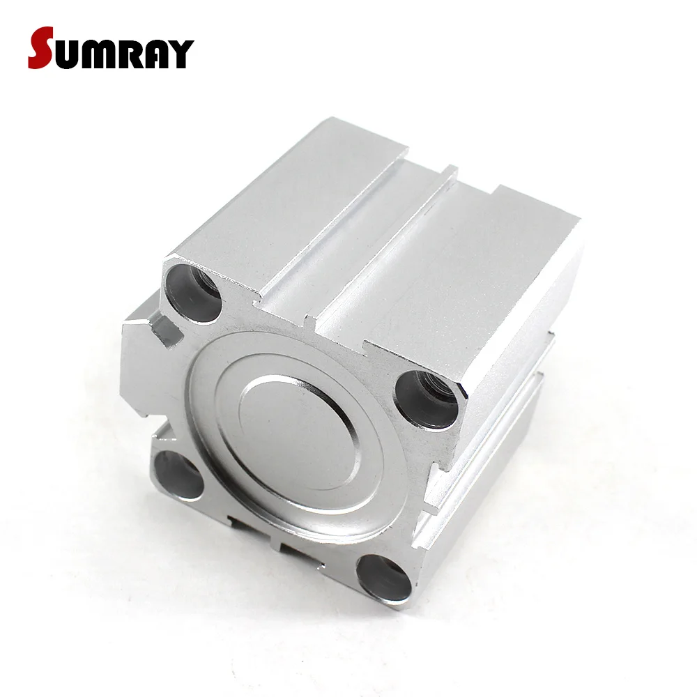 SUMRAY Pneumatic Air Cylinder SDA Type 32mm Bore 5/10/15/20/25/30/35/40/45/50-100mm Stroke Aluminium Alloy Pneumatic Cylinder