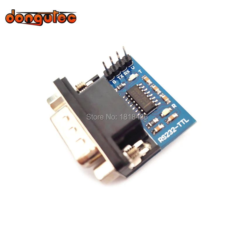 1PCS MAX3232 RS232 to TTL Serial Port Converter Module DB9 Male Connector MAX232