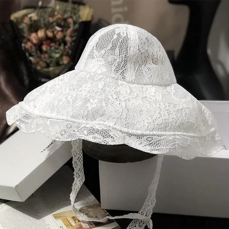 Free People Wide Brim Lace Hat | Packable Summer Sun Hat So Coastal Wide Brim Hat | Free People main image 4