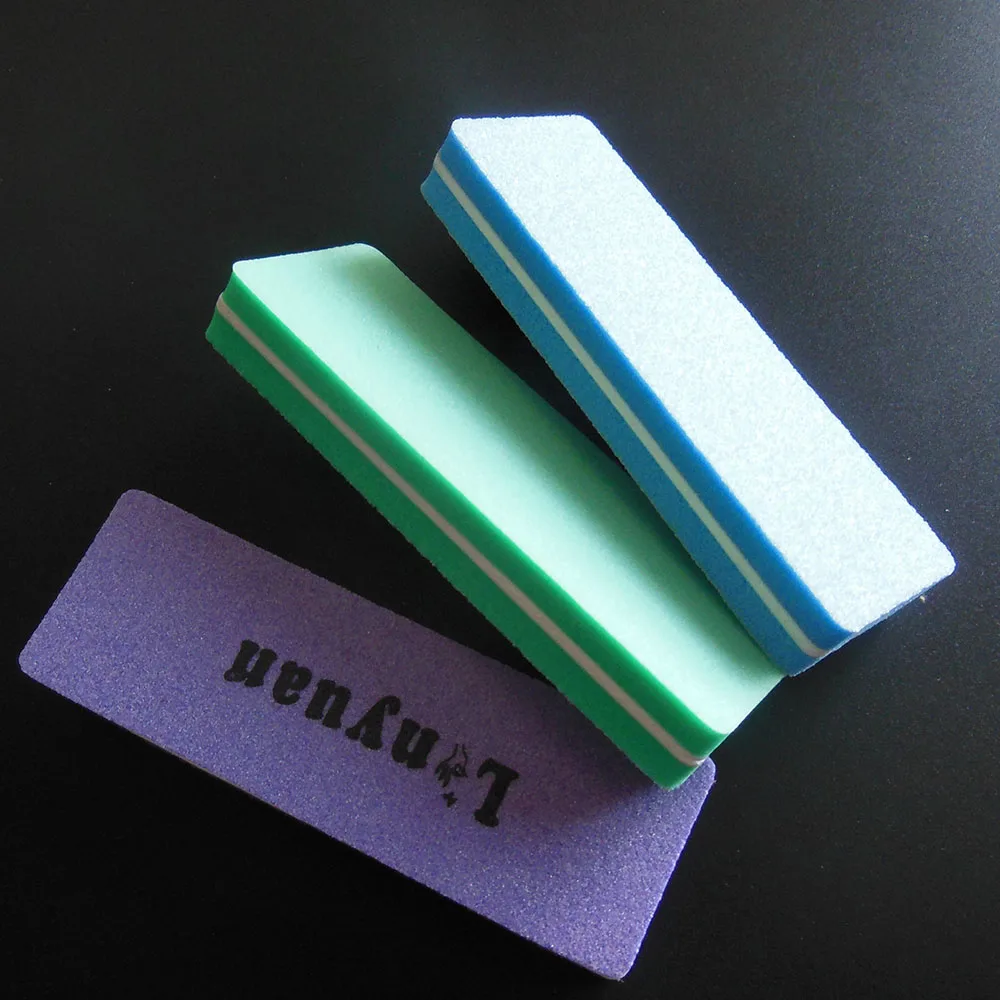 20 pcs/lot  random colour mini nail buffer file  nail salon boards  professional sponge nail file   sponge boards  100/180