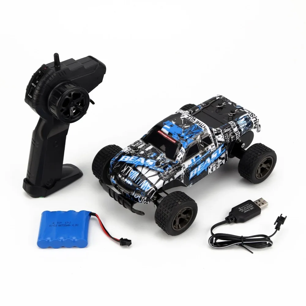 1:20 30 km/h telecomando auto RC elettrico Monster Truck RC Car Wheel Driver 2WD Drift Field Buggy