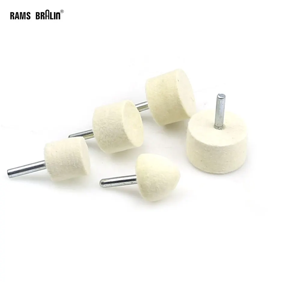 1 sztuka Dia. 25 - 40 mm Filcowa tarcza polerska 1/4" 6 mm z chwytem do polerowania metalu