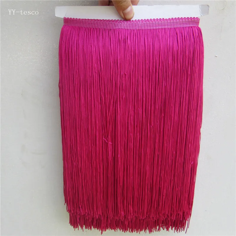 5 yard 30CM Long Light purple Polyester Fringe Trim African Tassel Ribbon Lace Accessory Sew Latin Dress Curtain DIY Accessories