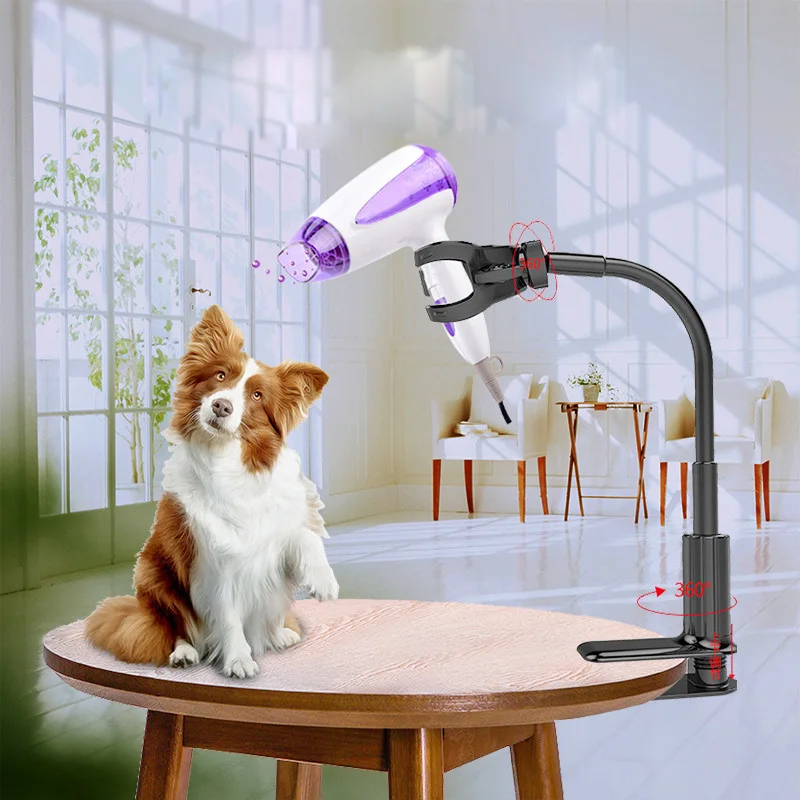 Dog Grooming Table Pets Bathing Beauty Hair Dryers Mounting Bracket Clip,360 Degree Adjusted Aluminum-magnesium alloy  Bracket