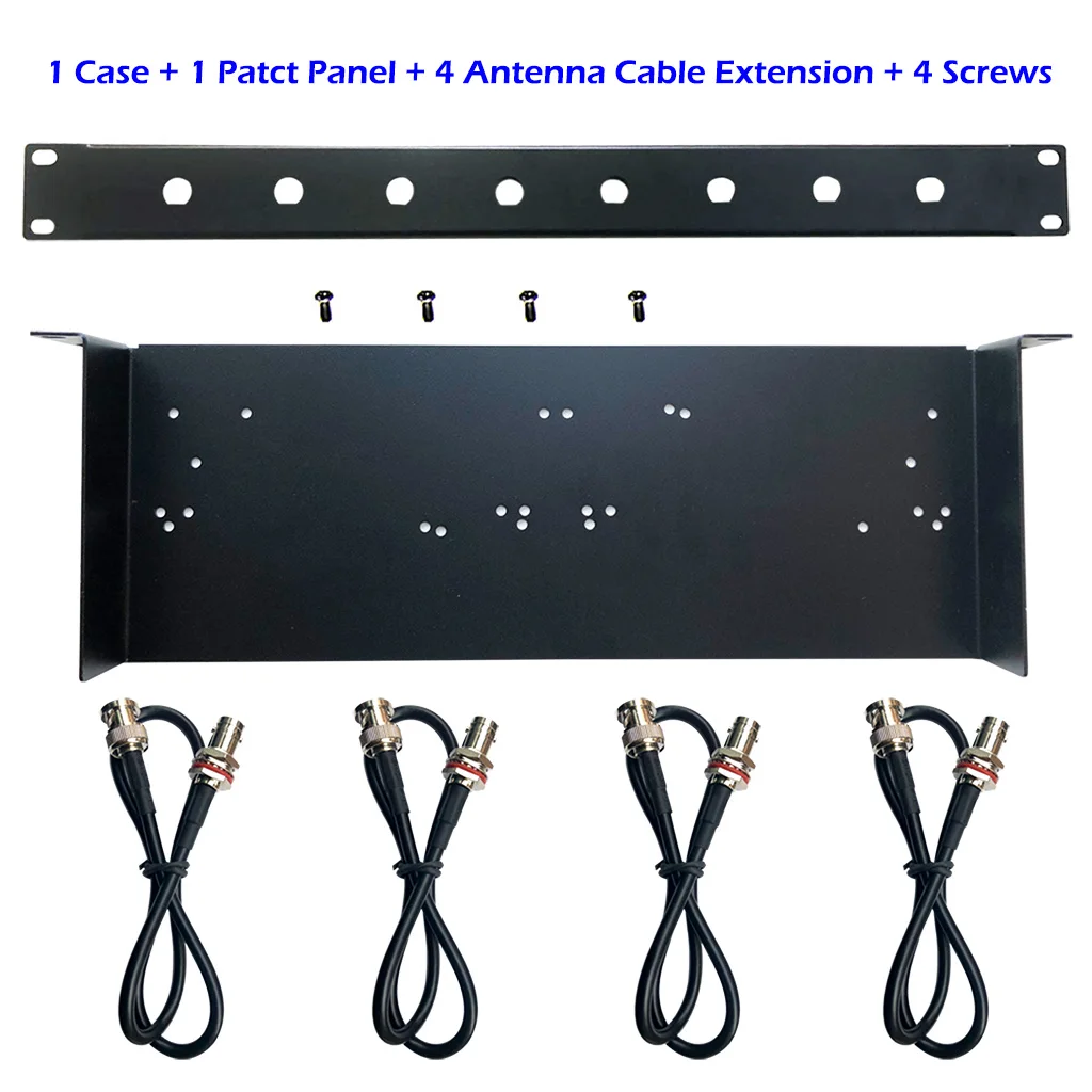 

19'' Rackmount Bracket Kit for Shure SLX4 PGX4 QLXD4 BLX288 Sennheiser G2 G3 Wireless Distribution System Antenna Receiver Mount