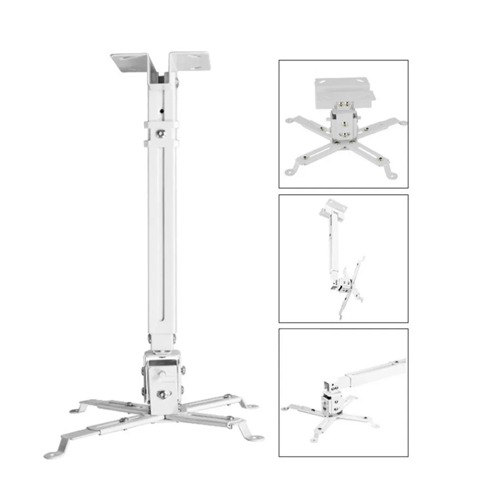 Durable Projector Ceiling Bracket Universal LED Projector Bracket Holder Adjustable 43-65CM Hanging Bracket Swivel Mount Holder