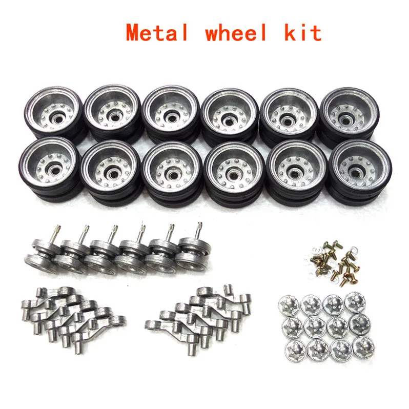 DIY refitting parts Henglong HL3839 1/16 RC tank upgrade parts metal wheels huba set Metal track and gear