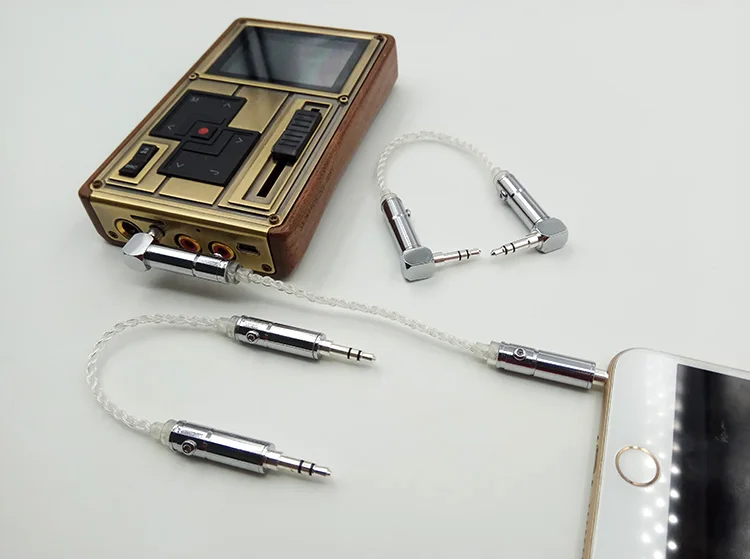 フィーバー3.5オス-オスauxケーブルピュアシルバーケーブル