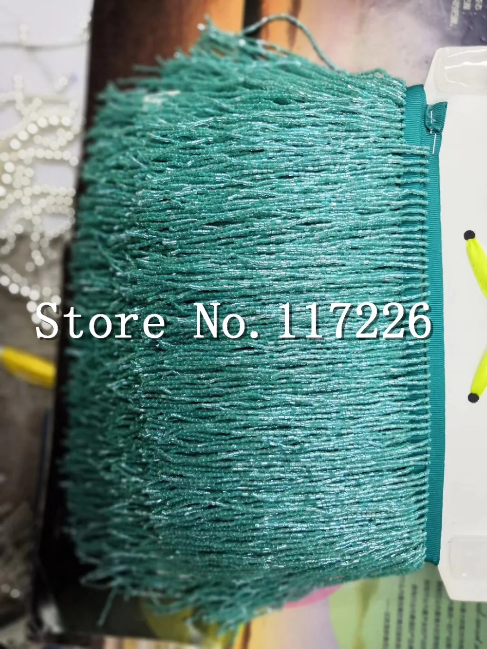 

5 yards /bag beads tube color 15 cm width ribbon fringe tassel for bridal gown wedding/dress decoration